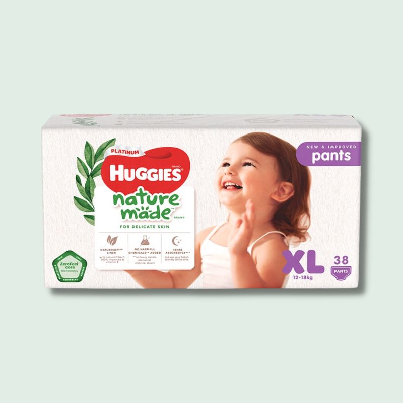 Tã quần cao cấp Huggies Platinum Nature Made size XL