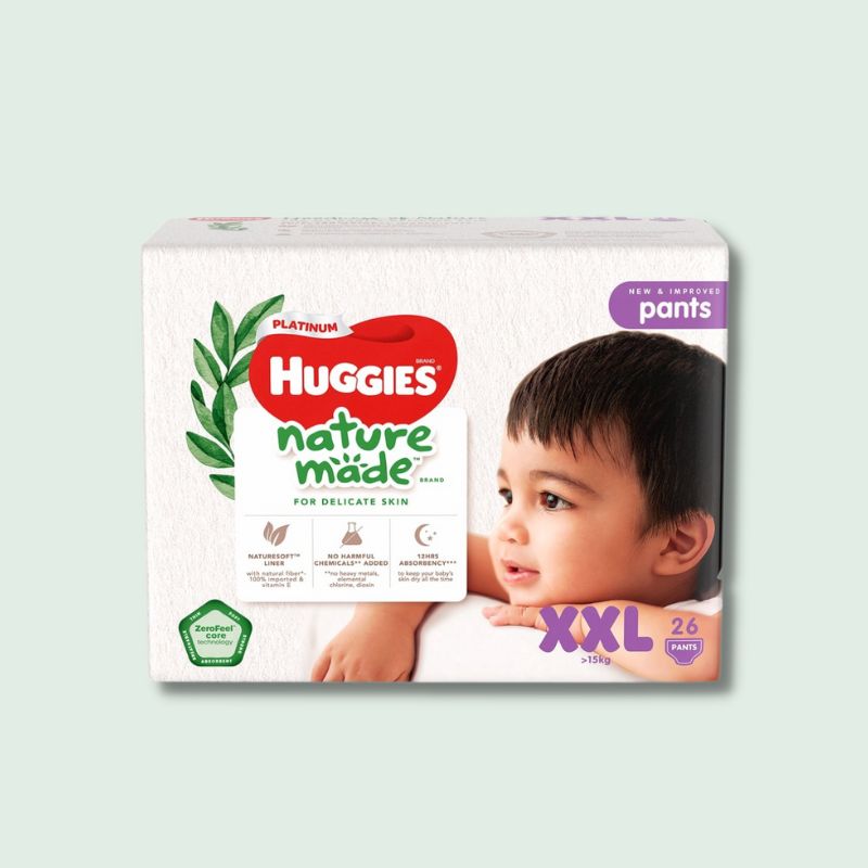 Tã quần cao cấp Huggies Platinum Nature Made size XXL