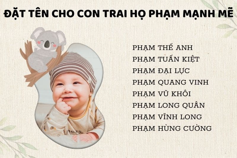 Tên con trai họ Phạm mạnh mẽ