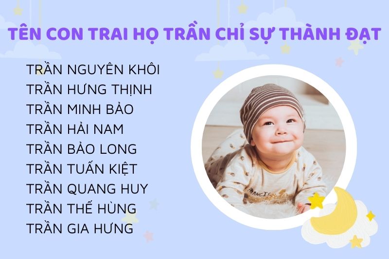 Tên con trai họ Trần thành đạt