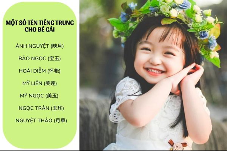 tên tiếng trung cho bé gái