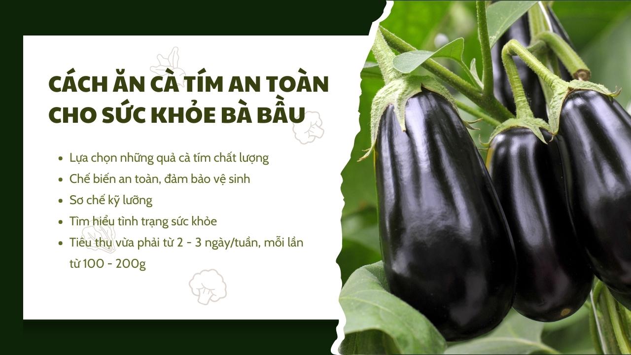 Cách ăn cà tím an toàn cho sức khỏe bà bầu
