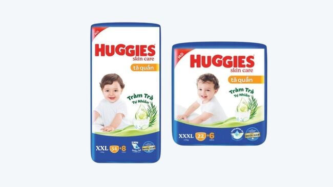 Bỉm quần Huggies Skin Care Tràm Trà Tự Nhiên
