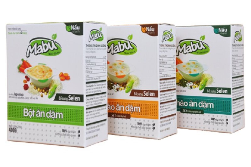 Bột ăn dặm truyền thống Mabu còn có các nhóm vitamin và khoáng chất thiết yếu cho cơ th