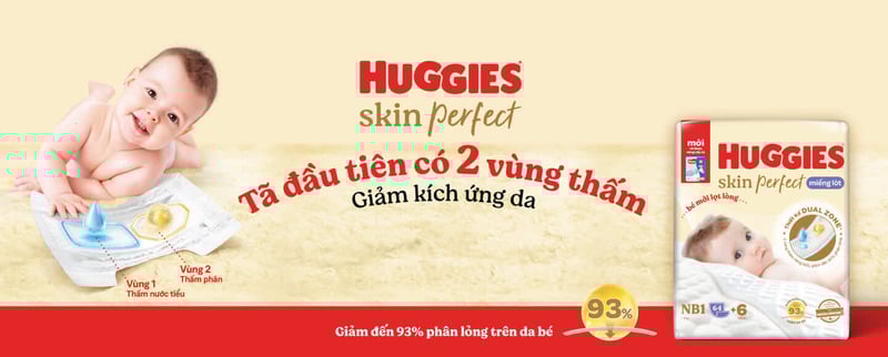 Miếng lót sơ sinh Huggies Skin Perfect