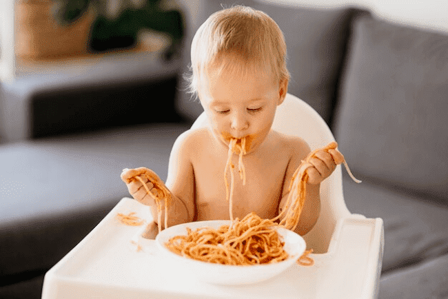 Thực đơn cho bé ăn dặm bằng mỳ sợi