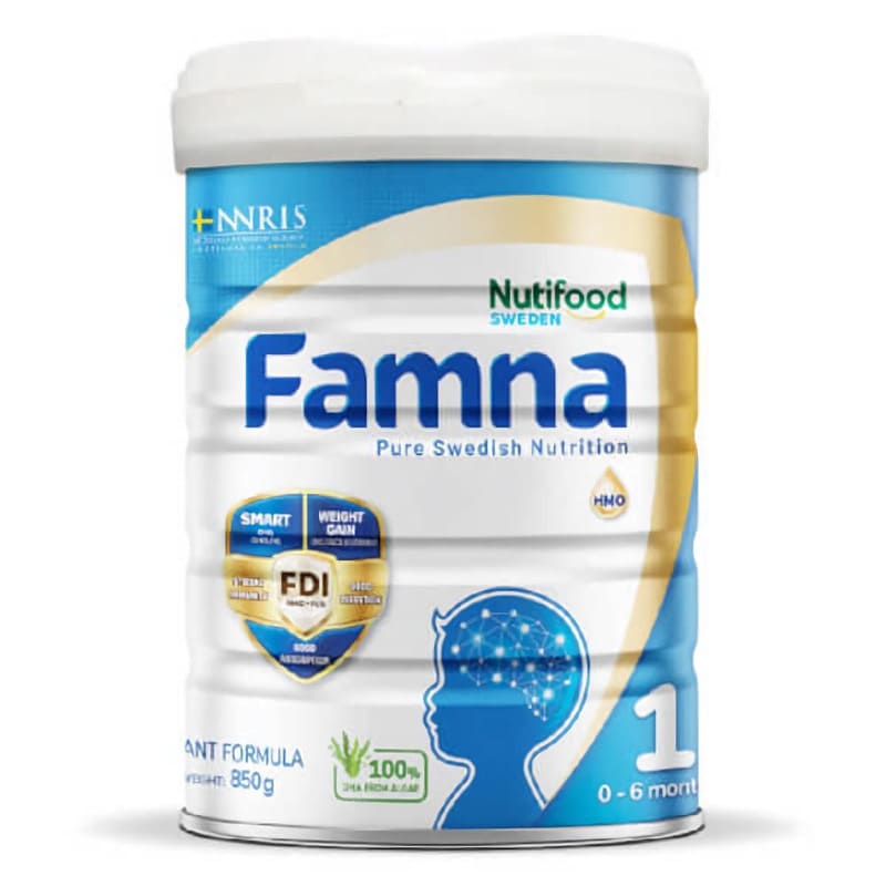 Sữa bột cho trẻ sơ sinh NutiFood Famna số 1